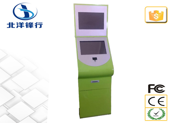 Interactive Touch Screen Kiosk LCD Advertising Player With Coin / Cash Acceptor